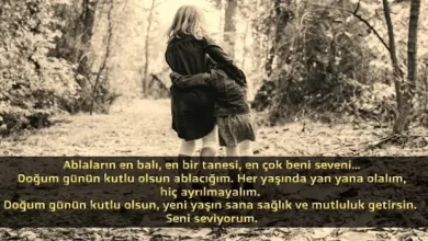 ablaya doğum günü mesajı